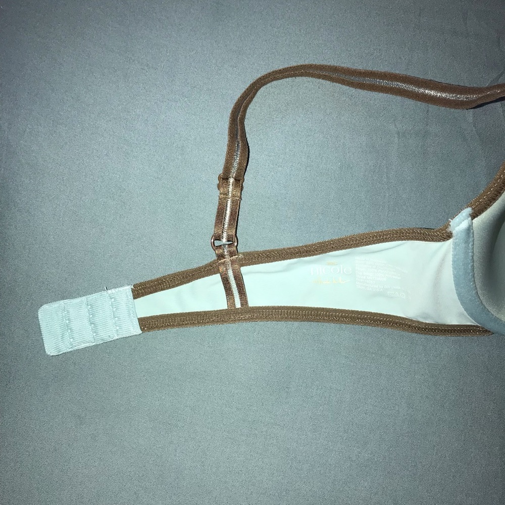 Nicole by Nicole Miller Bra in Blue/Brown - Picture 8 of 9
